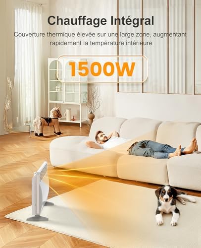 AIRMATE Chauffage d'appoint, Radiateur Electrique à Convection 1500W, 3 Modes, Chauffage Electrique économique Silencieux,Chauffage Electrique,Intérieur, Maison, Bureau – Image 3