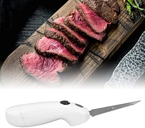 TOPINCN Couteau alimenté par Batterie, Couteaux électriques, Couteau à Steak Portable en Acier Inoxydable, Couteau à Filet électriqueFil pour la Maison, le Restaurant, le Pique-nique – Image 6