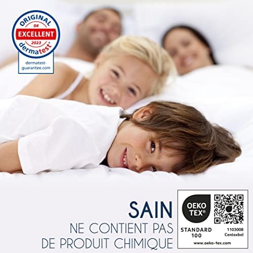 Protege Matelas 140x190 cm Imperméable Oeko TEX par Dreamzie - Alese 140x190 en Coton Respirant avec 4 Coins Elastiques – Image 6