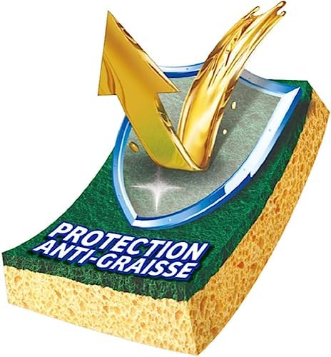 Spontex - Gratte-Eponge Stop-Graisse - 2 éponges grattantes vertes protection anti-graisse – Image 5