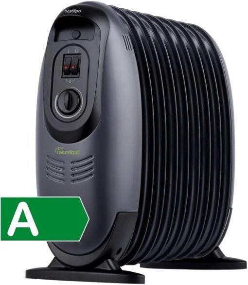 Bastilipo - MR-ECOFLUID-9 - Mini radiateur écologique avec H2O Natural Liquid, puissance 900W, 9 éléments chauffants, c/thermostat, noir. – Image 2