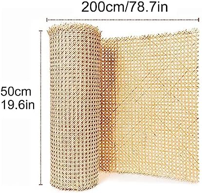 FACULX Rouleau de sangle en rotin tissé ouvert en rotin naturel pour projets de canne, anis étoilé, large rotin pour travaux manuels, armoires, chaises, meubles – Image 2