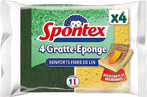 Spontex - Gratte-Eponge Stop-Graisse - 2 éponges grattantes vertes protection anti-graisse – Image 14