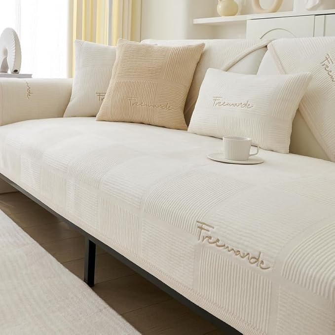 Housses de canapé en flanelle lavables - Nouvelles housses de coussin de canapé, Housse de canapé antidérapante 1 2 3 4 places pour canapé sectionnel, Housse de canapé en forme de L (Gris,70x150cm) – Image 37