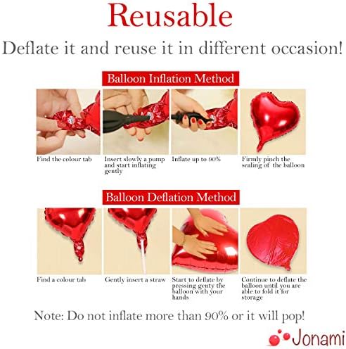 Ballon Coeur Rouge Geant XXL Hélium ou Air. Décoration Romantique pour La Saint Valentin, Déco Fiançailles et Mariage – Image 3