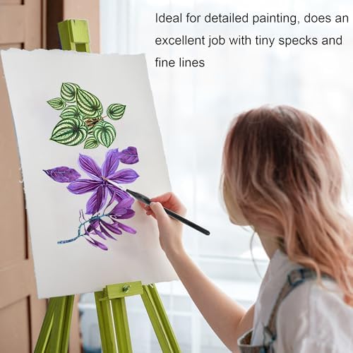 Himmlfel Dry Brush Modélisme Pinceaux, 7 Pinceaux Fin Peinture +3 Drybrush Pinceaux pour Aquarelle,Acrylique,Miniature, Citadel,Warhammer, Professionnels Pinceau Brossage a Sec pour Peinture Figurine – Image 7