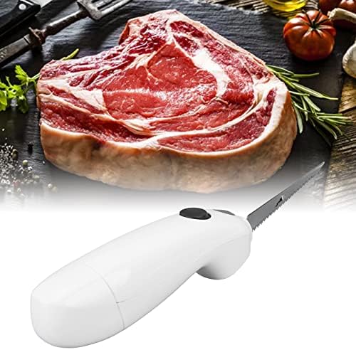 TOPINCN Couteau alimenté par Batterie, Couteaux électriques, Couteau à Steak Portable en Acier Inoxydable, Couteau à Filet électriqueFil pour la Maison, le Restaurant, le Pique-nique – Image 5