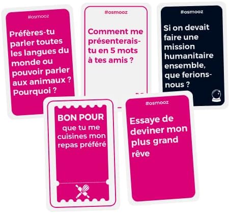 ATM Gaming Jeu Couple - OSMOOZ - 180 Cartes fabriquées en France – Idée Cadeau Femme & Homme - Jeu de société, Bleu – Image 2