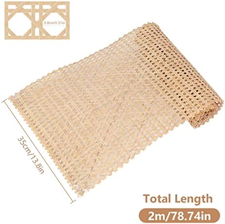 Plastique Sangle Rotin, 2 x 0,35m Sangle Cannage Rotin Rouleau, Carré Rouleau Rotin Cannage Rotin pour Bricolage Armoire Chaise Meuble – Image 6