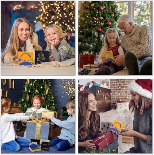 Cool Griffonnage Papier Gratter Cadeau - Cadeau pour Filles Garçons 3 Ans et Plus, Cadeau Anniversaire Original pour Fille Nièce, Rigolo Pâques Cadeau pour Fils Neveu, Cadeau Noël Enfants Étudiant Ado – Image 3