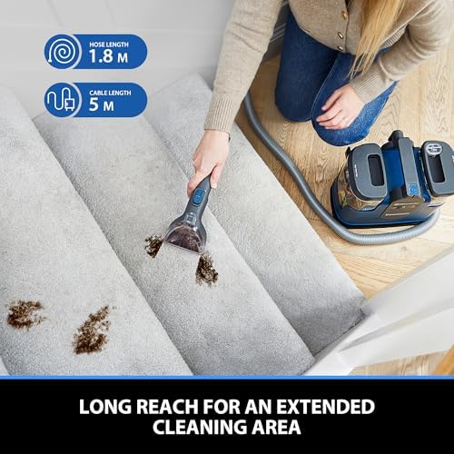 Vacmaster SCC1201H Shampouineuse Canapé, Moteur Puissant de 500W, Nettoyeurs tapis et moquettes Idéal pour Taches & Saletés Quotidiennes, Nettoyeur pour Tapis, Moquettes, canapé, Tissus, Voiture – Image 3