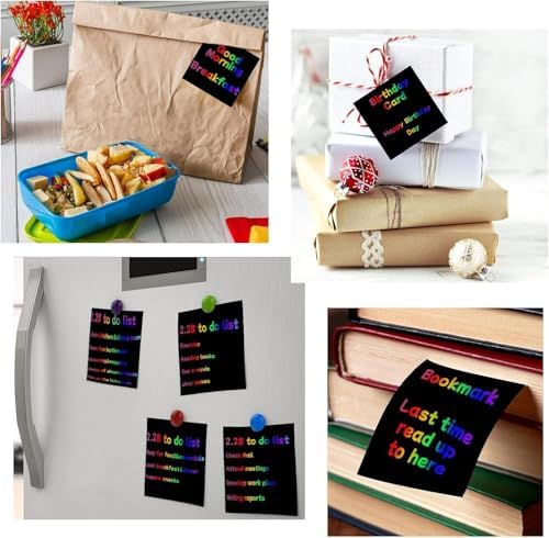 Cool Griffonnage Papier Gratter Cadeau - Cadeau pour Filles Garçons 3 Ans et Plus, Cadeau Anniversaire Original pour Fille Nièce, Rigolo Pâques Cadeau pour Fils Neveu, Cadeau Noël Enfants Étudiant Ado – Image 5