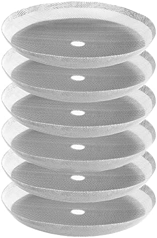 French Press Lot de 6 tamis de rechange pour cafetière à piston 350 ml/0,35 l/3 tasses en maille d'acier inoxydable