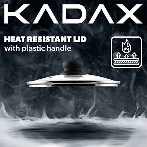 KADAX Couvercle en Verre pour Poeles et Casseroles, Couvercle Résistant à la Chaleur avec Poignée en Plastique pour une Cuisine Facile et Sûre (28 cm) – Image 7