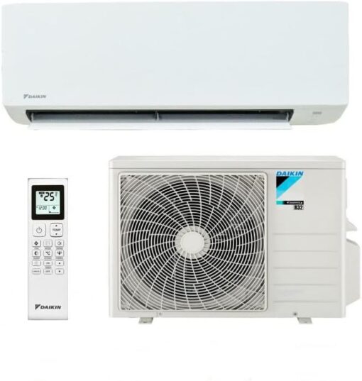 Daikin avec kit d’installation 5 mètres – 12000 btu – 3.5 kw sensira FTXC35 RXC35, A++, climatiseur reversible mural split fixe – Image 2