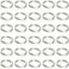 Uniclife 100 Pack Anneau Porte Clé 10mm Mini Split Jump Ring avec Double Boucles Split Porte Clef Petits Anneaux en Métal Connecteurs Porte Cle pour Colliers Boucles d'Oreilles Ornements