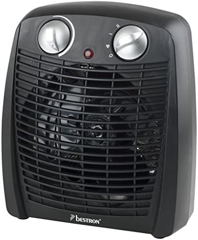 Bestron Radiateur soufflant, Radiateur soufflant salle de bain avec 2 niveaux de puissance, y compris sécurité anti-renversement & protection contre la surchauffe, pour des pièces jusqu'à 20m², Noir – Image 7