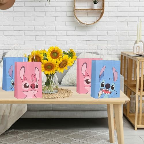 Sacs à Bonbons Anniversaire,12 Pcs Sacs Cadeaux,Sacs de Fête, Petits Sacs Cadeaux, Sacs Cadeaux en Papier Kraft, pour Fêtes de Couples, Anniversaires d'Enfants, Mariages, Noël. – Image 4