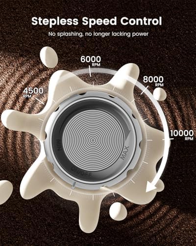 Maestri House Mousseur à Lait Rechargeable, Réglage de la Vitesse en Continu, Mousseur a Lait Café au Latte Premium électrique, Cappuccino au Chocolat Chaud Matcha – Image 3