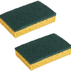 Alternative view of Spontex - Gratte-Eponge Stop-Graisse - 2 éponges grattantes vertes protection anti-graisse