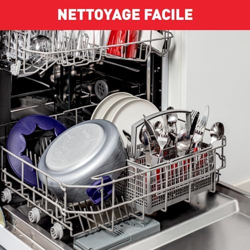 Tefal Appareil à fondue, Revêtement antiadhésif, Plateau rotatif avec 5 ramequins, Tous types de fondues, Fabriqué en France, Simply Invents EF351412, Bleu, Gris – Image 6