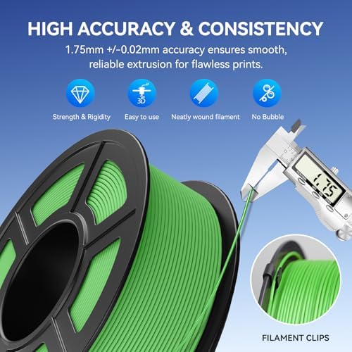 JAYO Matte PLA Filament 1.75mm, Filament PLA Matte pour Imprimante 3D, Neatly Wound Filament, Précision dimensionnelle +/- 0.03mm, Bobine de 1.1 kg(2.42 LBS), 363 Meters, PLA Matte Rose – Image 6