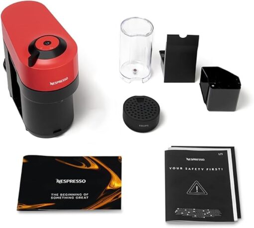 Machine à Café Nespresso Krups Vertuo POP Rouge Cafetière à Capsules YY4888FD – Image 2