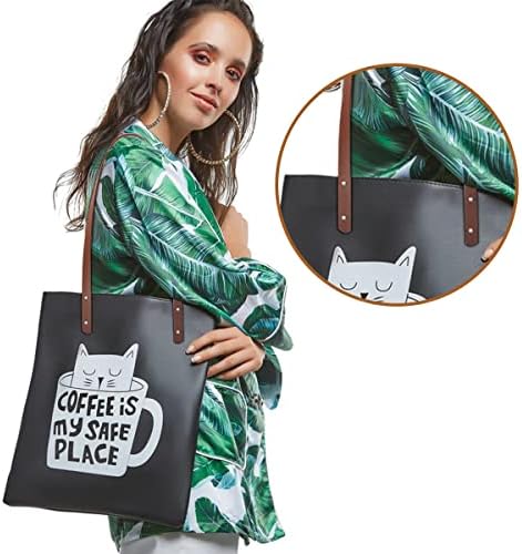 4 Pièces Anse de Sac en Cuir avec des Rivets, Durable Anse pour Sac À Main Interchangeable PU Anses pour Sac Au Crochet, Longueur: 60cm, Largeur: 2cm pour Les Sacs À Main DIY (Noir + Marron Clair) – Image 7