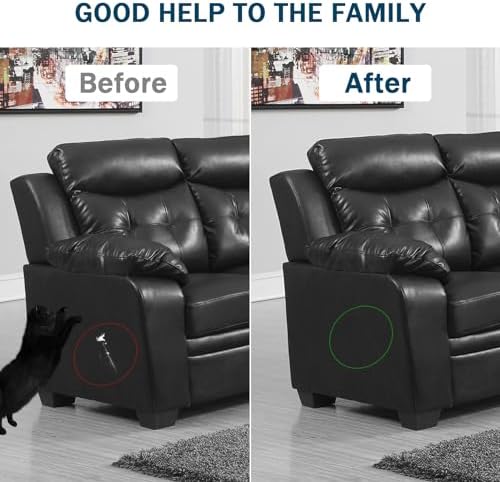 Vinabo Simili Cuir Autocollant,Cuir Adhesif Reparation Canapé pour Réparation et Rénovation,Patch Cuir Auto-adhésif Rénovation en Cuir pour Siège Voiture,Bottes,Sac À Main,Sacs Souples-Noir,10x160cm – Image 7