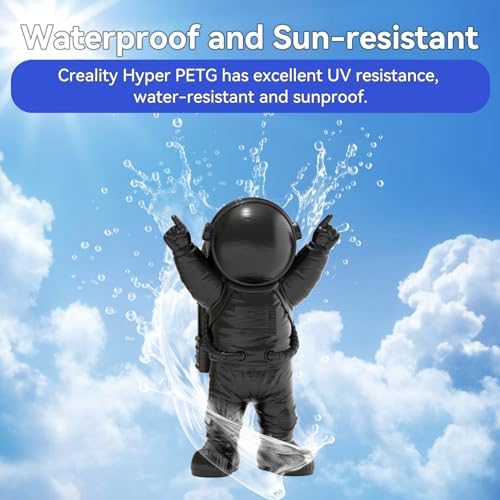 Creality Filament Hyper PETG, Filament Noir 1.75mm Hyper PETG 1KG, Imprimante 3D Filament PETG Précision Dimensionnelle +/- 0.03mm, Matériaux d'impression 3D pour La Plupart des Imprimantes 3D – Image 5