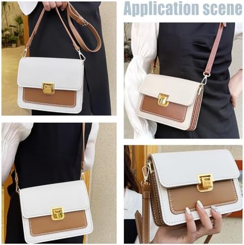 WADORN Kit de Fabrication de Sacs à Bandoulière DIY, Sac à Bandoulière en Cuir PU, Ensemble de Matériaux de Fabrication, Bricolage, Kit Complet de Couture, Sac Fait à la Main, 19x7x15 cm, Beige – Image 6