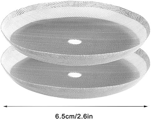 French Press Lot de 6 tamis de rechange pour cafetière à piston 350 ml/0,35 l/3 tasses en maille d'acier inoxydable – Image 2