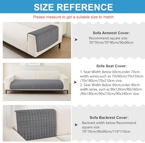 Housses de canapé en flanelle lavables - Nouvelles housses de coussin de canapé, Housse de canapé antidérapante 1 2 3 4 places pour canapé sectionnel, Housse de canapé en forme de L (Gris,70x150cm) – Image 2