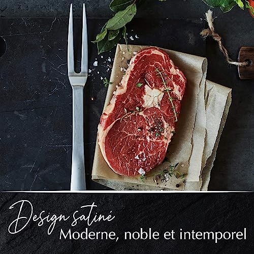 Stanley Rogers - Fourchette à viande en acier inoxydable - Fourchette à barbecue pour viande en finition satinée - Accessoires de cuisine lavables au lave-vaisselle – Image 4