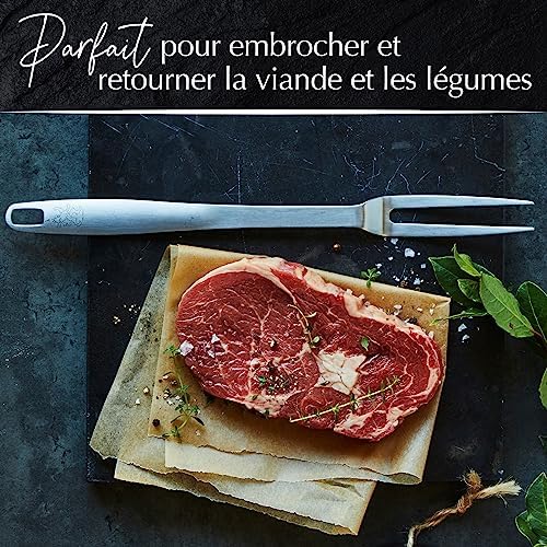 Stanley Rogers - Fourchette à viande en acier inoxydable - Fourchette à barbecue pour viande en finition satinée - Accessoires de cuisine lavables au lave-vaisselle – Image 6