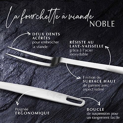 Stanley Rogers - Fourchette à viande en acier inoxydable - Fourchette à barbecue pour viande en finition satinée - Accessoires de cuisine lavables au lave-vaisselle – Image 2