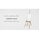 Artina Grand Chevalet d'Atelier 66x225 cm Barcelona – Chevalet Tripode en Bois de Hêtre Réglable avec Support de Peinture – Chevalet Bois Pliable pour Toiles jusqu'à 120cm – Image 7