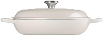 Le Creuset Faitout Signature en Fonte Émaillée, Rond, 30cm, 3,2 L, 5,555 kg, Meringue, 21180306422430 – Image 4