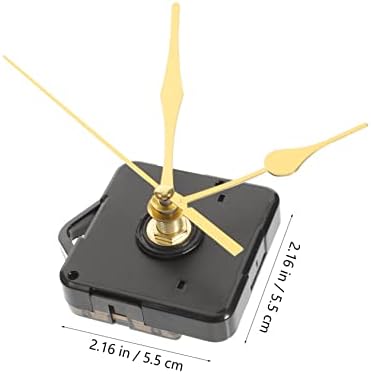 2 Ensembles D'Horloge À Quartz Aiguilles des Heures des Minutes Mécanisme D'Horloge Électrique Grande Aiguille D'Horloge Horloge Murale en Or Pièces Électroniques – Image 7