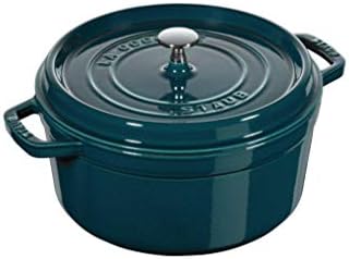 STAUB Cocotte en Fonte Émaillée avec Couvercle, Tous feux dont induction, 7 à 8 personnes, Ronde, 30 cm, 8,34 L, 8,9 kg, Noir Mat – Image 23