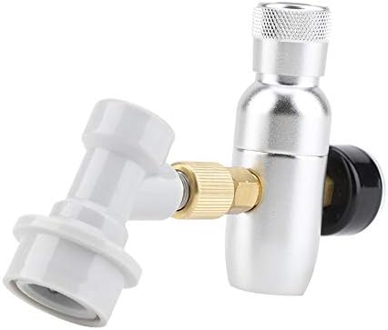 Oumij Régulateur de Bière 16g Homebrew Co2 Kit Chargeur Distributeur de Co2 pour Fûts de Bière à Usage Intensif (0-60PSI)