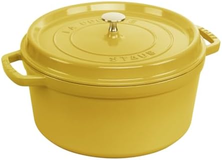 STAUB Cocotte en Fonte Émaillée avec Couvercle, Tous feux dont induction, 7 à 8 personnes, Ronde, 30 cm, 8,34 L, 8,9 kg, Noir Mat – Image 19