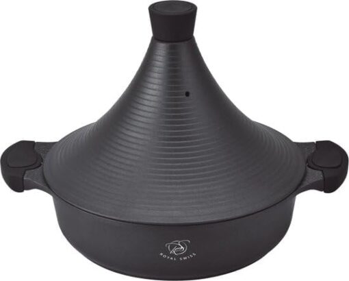 Royal Swiss Tajine de Cuisson 32cm en Aluminium Convient pour Induction Couleur Noir – Image 9