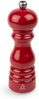 PEUGEOT - Moulin à Sel Paris u'Select 18 cm - Collection ParisRama - 6 Réglages de Moutures Prédéfinies - En Bois Labellisé PEFC - Fabrication Française - Coloris Laqué Rouge Passion