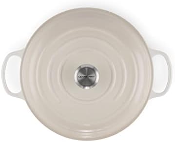 Le Creuset Faitout Signature en Fonte Émaillée, Rond, 30cm, 3,2 L, 5,555 kg, Meringue, 21180306422430 – Image 2