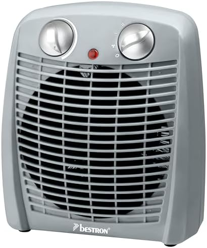 Bestron Radiateur soufflant, Radiateur soufflant salle de bain avec 2 niveaux de puissance, y compris sécurité anti-renversement & protection contre la surchauffe, pour des pièces jusqu'à 20m², Noir – Image 11