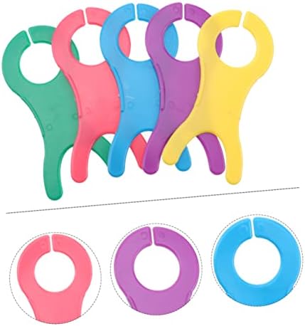 EXCEART 40 Pièces Planche à Enrouler La Laine Organisateur De Bobine De Outil De Tricot Bricolage Machine à Tisser Les Fils Grande Bobine De Tricoteur Bobines Plastique Espèce De Poisson – Image 3