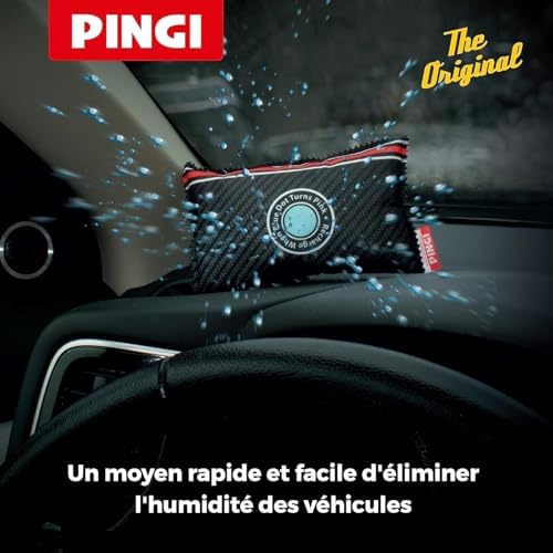 PINGI Car Dehumidifier Bag 4x 350g | Absorbs Moisture, Damp, & Condensation on Windscreens & Car Interior | 100% Leakproof | Reusable Dehumidifier | Dashboard Dehumidifier & Car Condensation Remover – Image 5