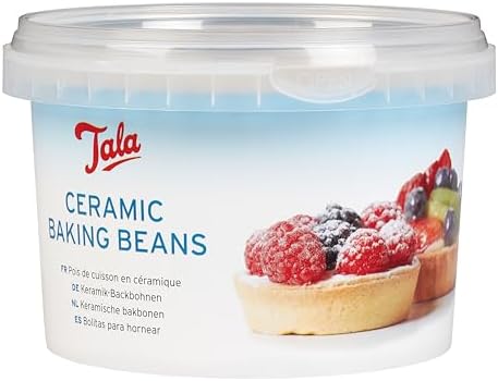 Tala Billes de Cuisson en Céramique Poids à Tarte Réutilisables Résistants à la Chaleur Perles pour Pies, Tartes et Croûtes de Pâtisserie Accessoires de Cuisson Environ 700g, 81 cm