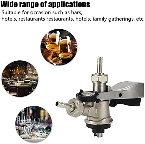 Coupleur de Fût de Bière, G5/8 S Type Brassage Bière Robinets de Distributeur en Laiton 304 et Acier Inoxydable, Coupleur de fût Système pour Maison Bars Hôtels Restaurants Rassemblements de Famille – Image 3